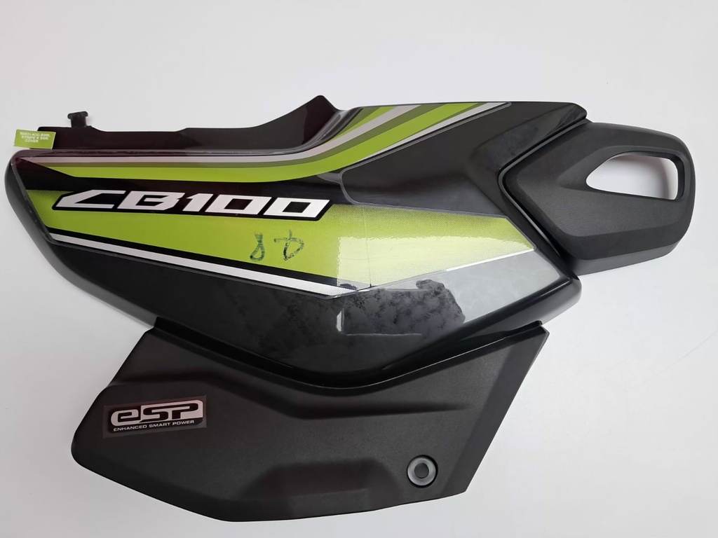 CUBIERTA LATERAL DERECHA NEGRO-VERDE