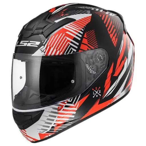 [CASCO LS2 ROOKIE INFINITE WBR] CASCO ROOKIE INFINITE BLANCO/NEGRO/ROJO